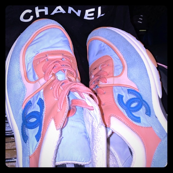 Orange Blue Chanel Sneakers